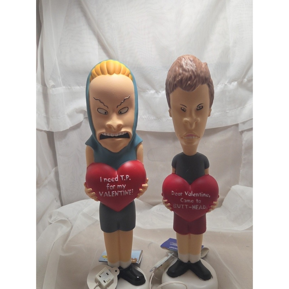 2026 Walmart Beavis & Butt-Head 14" Blow Mold Valentines Day LED Lighted Decor